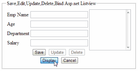  update statement listbox